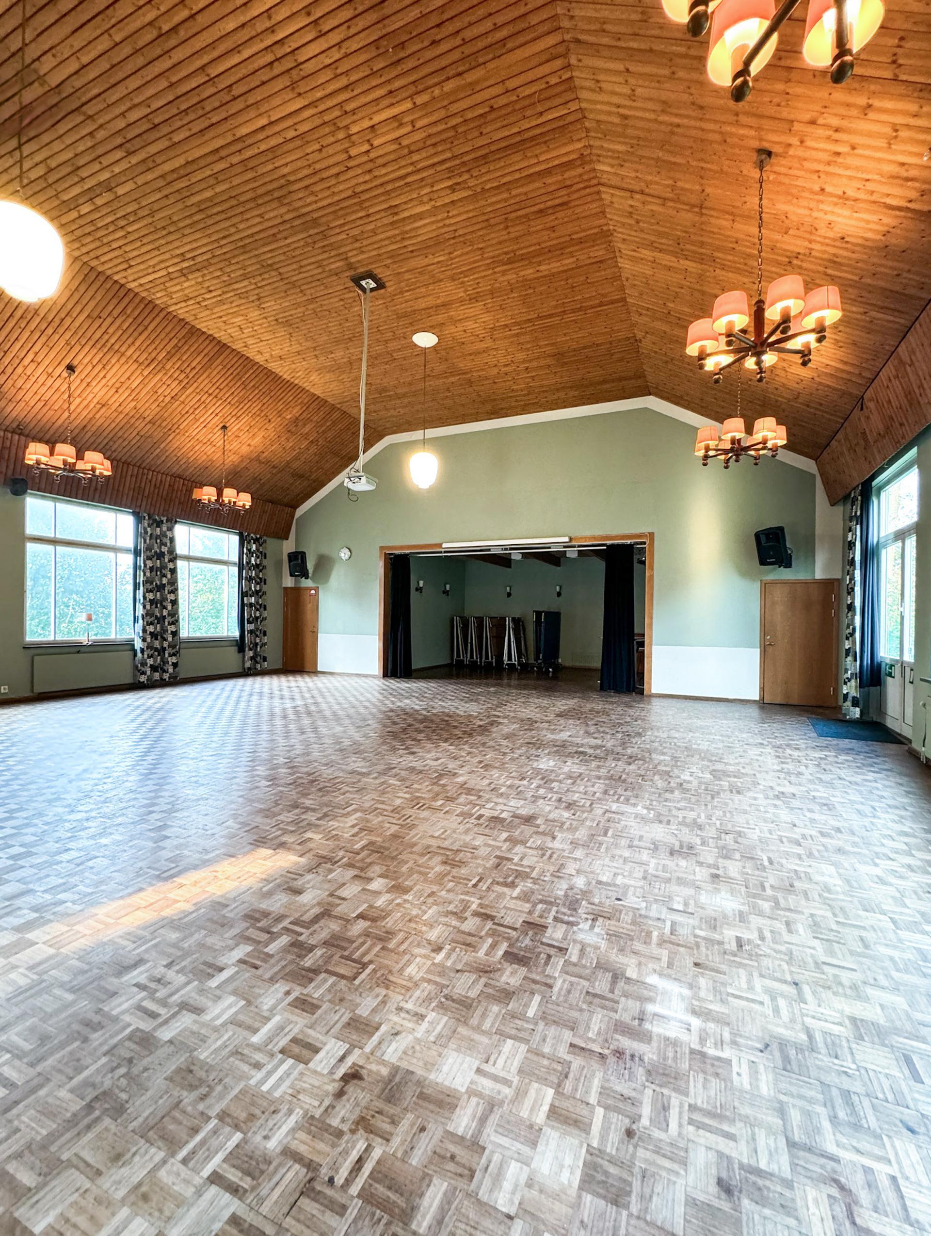 A-salen sett från ingången